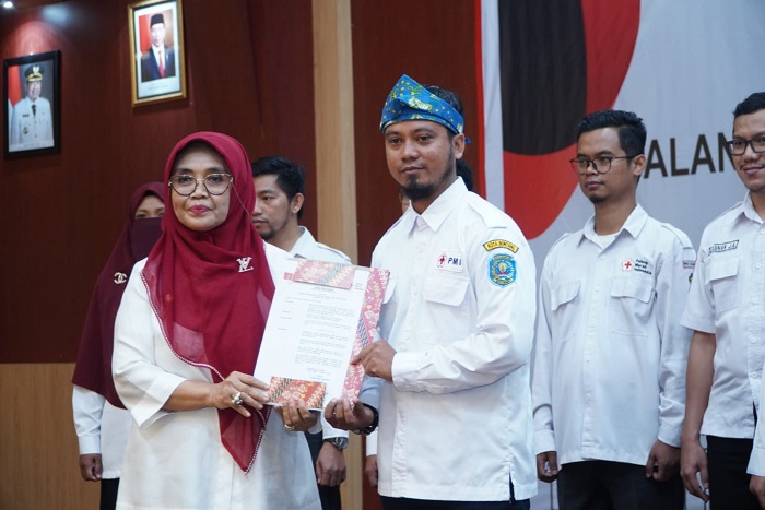 Pengurus PMI Bontang Dilantik, Eksistensinya Diapresiasi PMI Kaltim