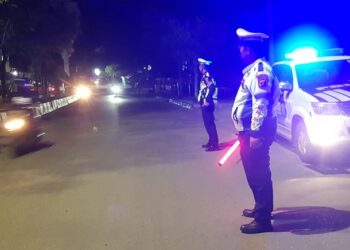 Razia Polres Bontang Amankan Belasan Pemotor di Bawah Umur