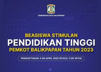 Tersedia 838 Kuota Penerima, Berikut Link Pendaftaran Beasiswa Stimulan Pemkot Balikpapan 2023