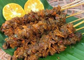 Sate Temburung; Sate Kerang Khas Kalimantan Utara