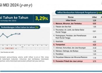 Inflasi di Kaltim Alami Penurunan, Kelompok Makanan, hingga Perawatan Pribadi Penyumbang Utama