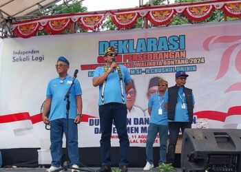 Meski Jalur Independen, Deklarasi Basri-Dhihin Dihadiri Puluhan Ribu Massa