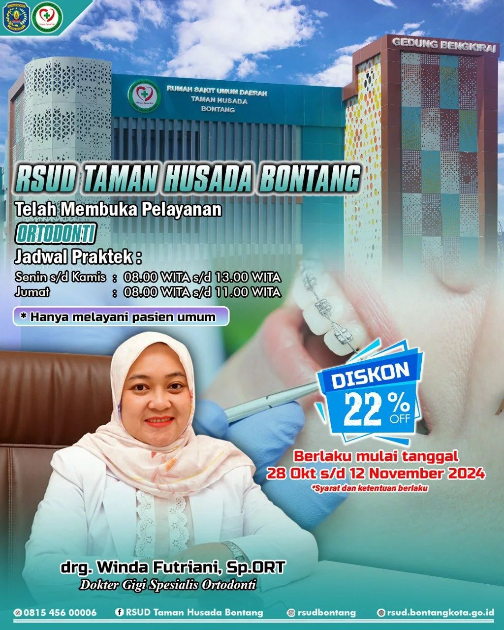 Layanan Ortopedi dan Ortodonti Kini Hadir di RSUD Taman Husada Bontang, Ini Jadwalnya!