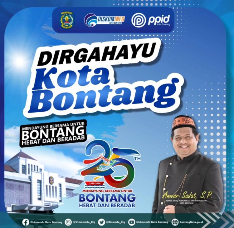 Diskominfo Bontang Ucapkan Selamat HUT Kota Bontang ke-25