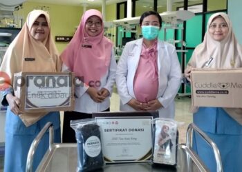Dukung Orangtua Bayi Prematur, RSUD Bontang Terima Donasi Gendongan Khusus dari Yayasan Prematur