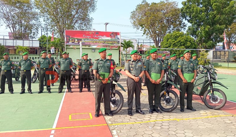 Dukung Mobilitas Babinsa, Kodim 0908/Bontang Bagikan 28 Motor Listrik Taktis