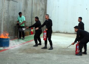 Lapas Bontang Gelar Simulasi Penanggulangan Kebakaran, Latih Kesiapsiagaan dan Pencegahan