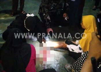 Kecelakaan di Simpang Berbas Bontang, Motor Berhenti Ditabrak, Pengendara Alami Luka