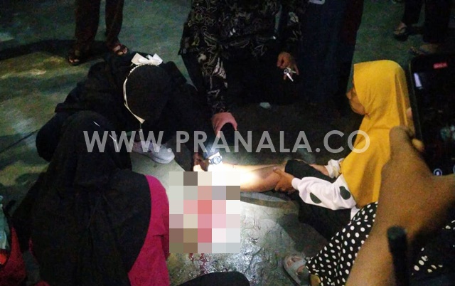 Kecelakaan di Simpang Berbas Bontang, Motor Berhenti Ditabrak, Pengendara Alami Luka