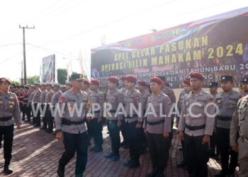 Polres Bontang Kerahkan 452 Personel untuk Operasi "Lilin Mahakam" 2024