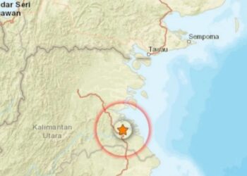 BMKG Deteksi Gempa Bumi 3,5 SR di Tanjung Selor, Kalimantan Utara