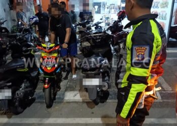 Polres Bontang Tindak Balap Liar di Jalan Arif Rahman Hakim, Dua Motor Diamankan
