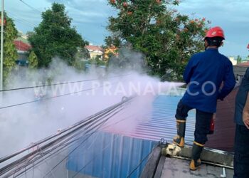 Sempat Bikin Panik, Kebakaran Kabel Listrik di Lok Tuan Bontang Tanpa Korban Jiwa