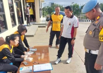 Perwira Polres Berau Jalani Tes Urine Dadakan, Hasilnya