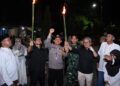 Sambut Ramadan 2025, Ribuan Warga Lok Tuan Bontang Meriahkan Pawai Obor