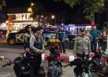 Aksi Ugal-Ugalan di Jalan Ahmad Yani, Polres Bontang Amankan 10 Motor Balap Liar