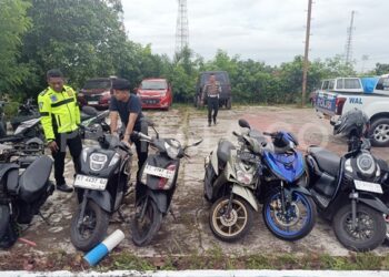 Balap Liar jelang Sahur, Polisi Amankan 7 Motor di Bontang