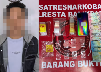 Buruh Harian di Balikpapan Kedapatan Edarkan Sabu, 8 Paket Narkoba Diamankan
