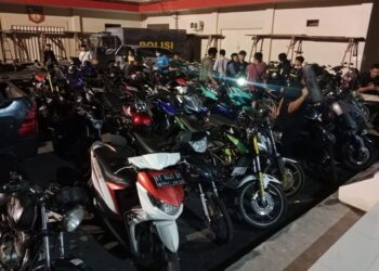 Polres Bontang Sikat Balap Liar, 109 Motor Diamankan selama Ramadan