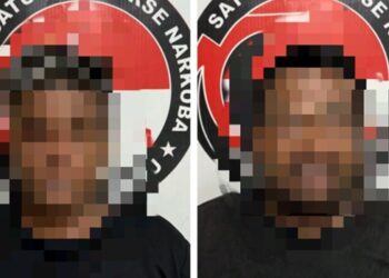 Dua Pria Ditangkap di Penginapan, Sabu 781 Gram Gagal Edar di Berau Kaltim