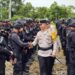 Pengamanan PSU Pilkada Kukar Berjalan Lancar, Kapolres Bontang Apresiasi Brimob
