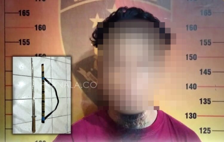 Emosi Memuncak, Pria di Kaltim Bacok Teman Sendiri Pakai Samurai 90 Sentimeter