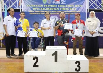 Balikpapan Juara Umum Para Tenis Meja Kaltim 2025, Atlet Difabel Unjuk Gigi di Bontang