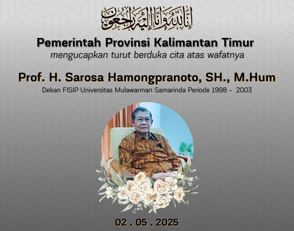 Guru Besar Hukum Unmul Samarinda Prof Sarosa Hamongpranoto Tutup Usia di Hari Pendidikan Nasional