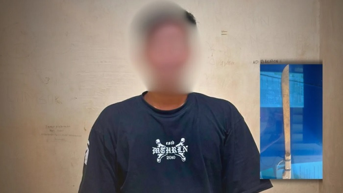 Gara-Gara Cekcok, Pria di Kukar Ayunkan Parang ke Rekan Kerja dari Belakang