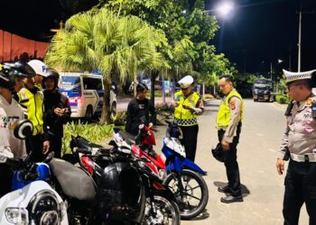 Jalan MT Haryono Balikpapan Disisir, 8 Motor dan Dokumen Kendaraan Disita