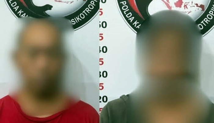 Polda Kaltim Tangkap Dua Kurir Sabu Bawa Nyaris 2 Kg di Samarinda