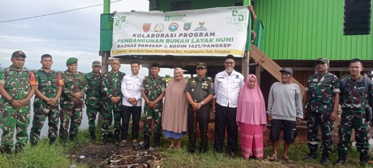 Rumah Hafsah Kini Layak Huni, Baznas dan Kodim Pangkep Resmikan RTLH