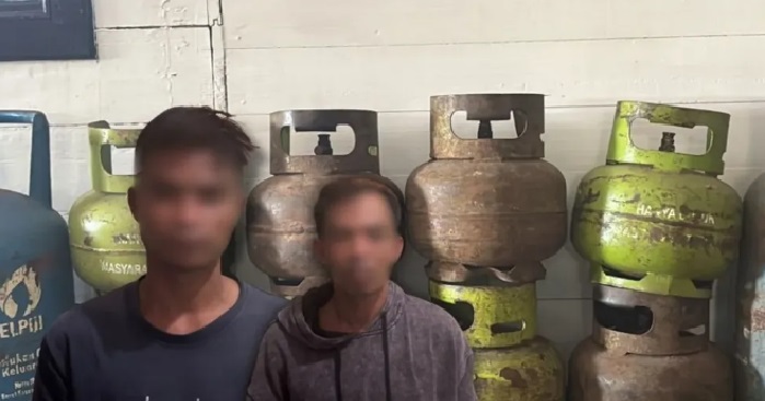 Dua Pencuri Gas Elpiji Ditangkap di Kukar Kaltim, Satu Masih Buron