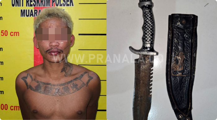 Pemuda di Muara Badak Acungkan Sajam dan Tantang Polisi Akhirnya Masuk Bui