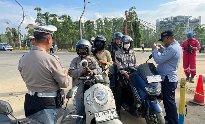 Satlantas PPU Tertibkan Kendaraan di Kawasan IKN, 55 Pelanggar Terjaring
