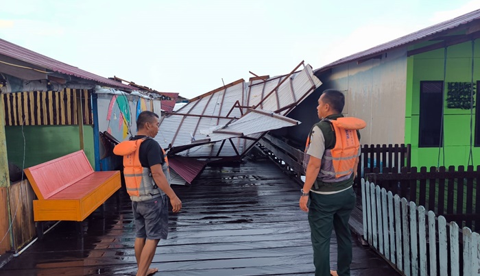Angin Kencang Terjang Bontang, Lima Bangunan Rusak Dihantam Cuaca Ekstrem