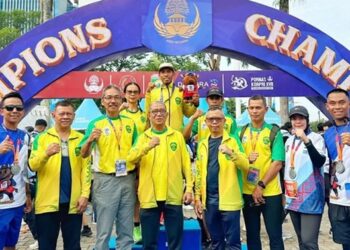 Dari Ruang Kelas ke Podium Emas: Guru SMPN 3 Bontang Catat Sejarah di Pornas Korpri 2025