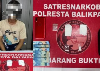 Kambuh Lagi, Residivis Narkoba Dibekuk Polisi di Balikpapan Tengah