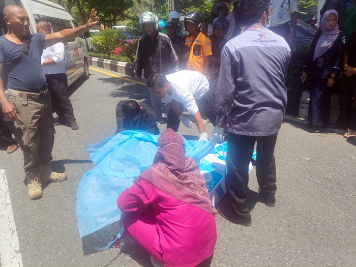 Kecelakaan di Balikpapan, Pengendara Motor Tewas di Tempat usai Tabrakan dengan Mobil