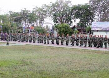 Semarak HUT ke-80 TNI di Bontang, Kodim 0908 Ajak Masyarakat Jaga Kemanunggalan