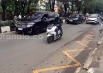 Marka Zig-Zag Dipasang di Jalan Juanda Samarinda, Ini Tiga Tujuan Utamanya