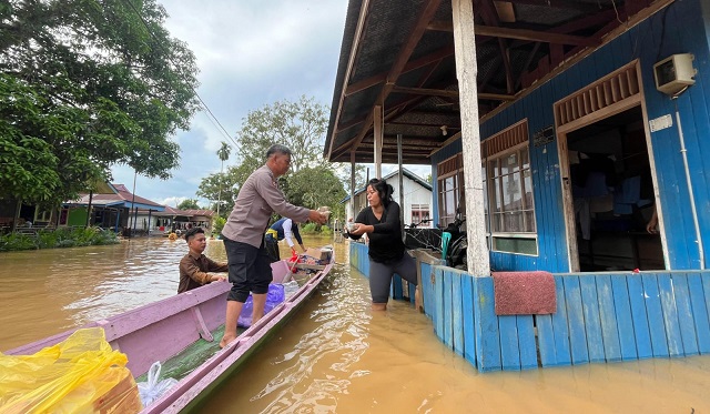 Banjir Kutai Timur Meluas, Tujuh Desa di Muara Wahau Masih Terendam