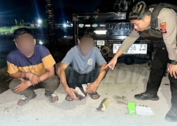 Dua Pria Asal Kutim Kepergok Simpan Sisa Sabu di Mobil