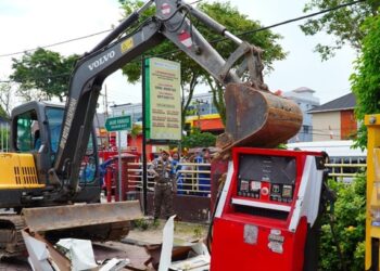 Pemusnahan Pom Mini Ilegal, Balikpapan Tegaskan Penegakan Perda Tanpa Tawar