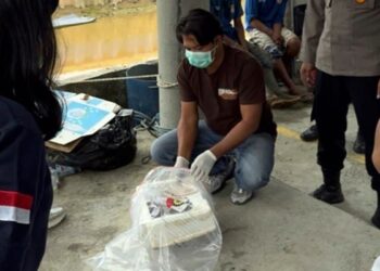 Janin Bayi Laki-laki Ditemukan Mengapung di Sungai Ampal Balikpapan