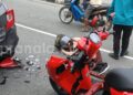 Motor Ringsek, Pelajar Tabrak Mobil Parkir di Depan SMKN 1 Bontang