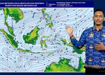 Sistem Siklonik Picu Hujan di Kaltim
