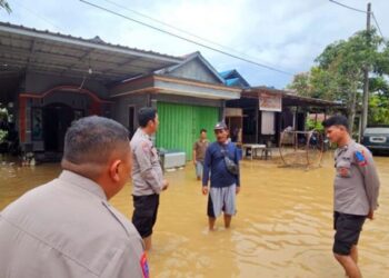 Banjir Rendam Sangatta, Polres Kutim Peringatkan Ancaman Buaya dan Ular