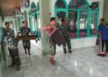 Sambut Ramadan, Kodim 0908/Bontang Gelar Karya Bakti Bersihkan Masjid Al Abror