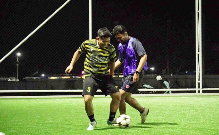 Meriahnya Minisoccer bersama Setwan DPRD Bontang dan Wartawan